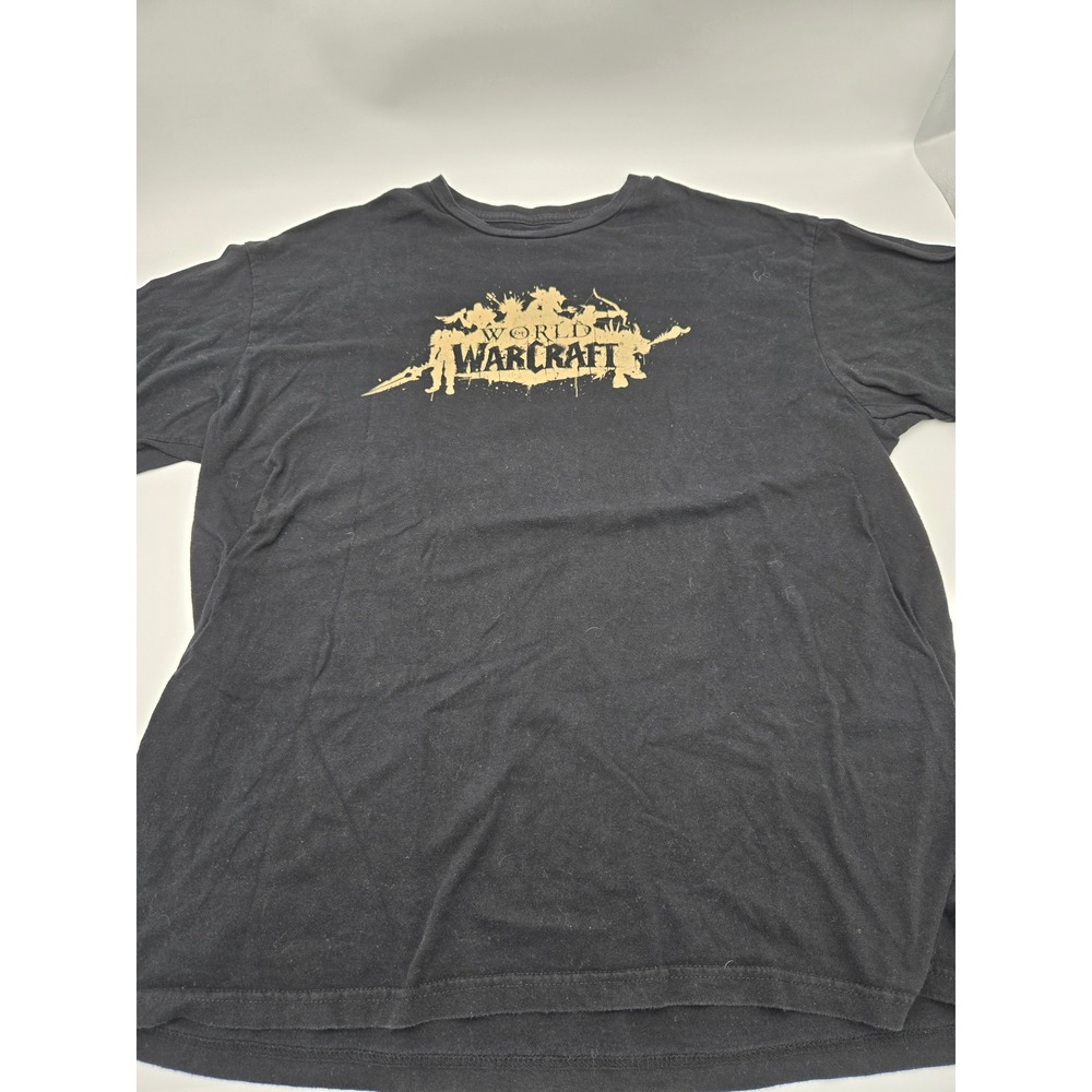 Blizzard World Warcraft Graphic‎ T-Shirt Mens XL 15th Anniversary W15 Black Gold